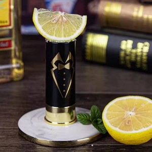 Nouvelle conception, noir, 1,5 oz, calibre 12, en forme de cartouche, mini-gobelet à whisky en plastique épais réutilisable, compatible micro-ondes, pour les fêtes - Product Image 6