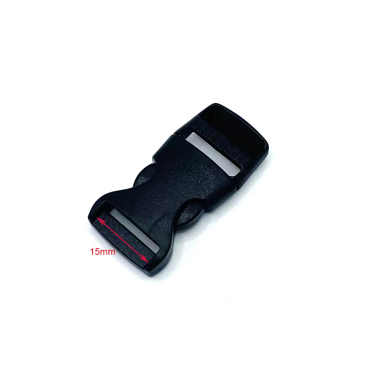 Wholesale custom size black bag accessory side release adjustable plastic buckle