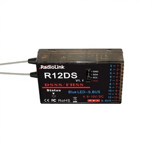 Récepteur en plastique <span class=keywords><strong>Radiolink</strong></span> 2,4 GHz R12DS 12 canaux avec prise en charge SBUS/PWM pour émetteurs AT9, AT9S Pro, AT10, <span class=keywords><strong>AT10II</strong></span> - Pièces pour bateaux - Product Image 5