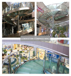 Escalera helicoidal moderna con <span class=keywords><strong>diseño</strong></span> personalizado, escalón <span class=keywords><strong>de</strong></span> hierro forjado para exteriores, prefabricado - Product Image 3