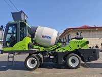 Mini camion malaxeur à ciment autochargeur, flexible pour les espaces étroits, malaxeur de chantier