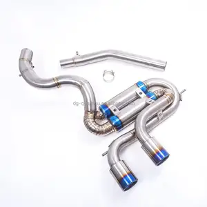 VWゴルフRMK6チタン排気キャットバックダウンパイプミッドパイプXpipeフロントパイプマフラー用エキゾーストキャットバック