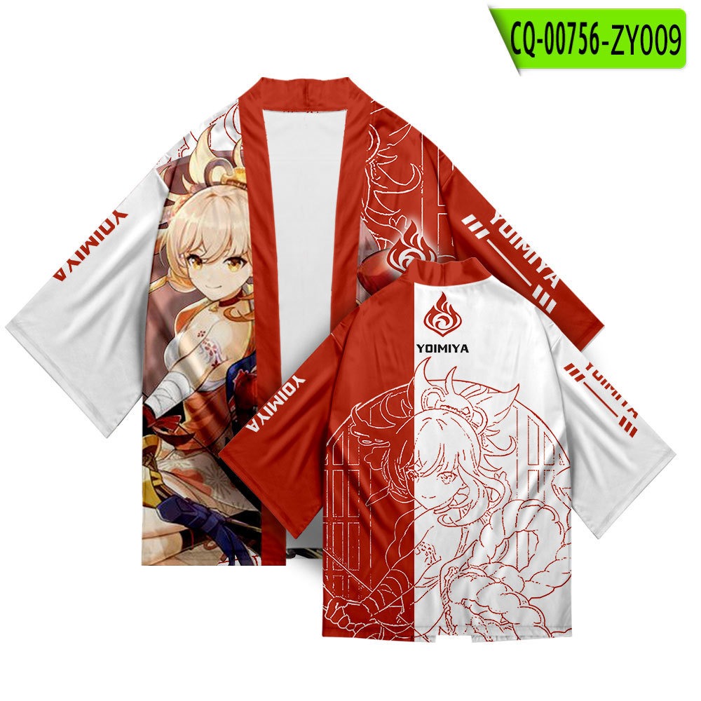 6.Kimono Women Men Shirt Costume