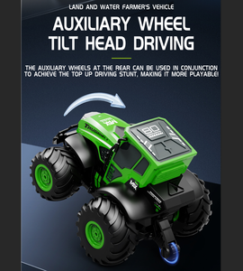 Dwi Dowellin 1/14 4-канальный пульт дистанционного управления амфибия трактор <span class=keywords><strong>RC</strong></span> Monster Truck 360 спин внедорожный вездеход IPX7 USB кабель - Product Image 6