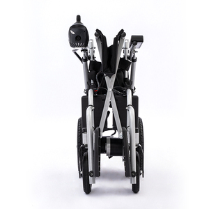 20 км литиевая батарея алюминиевая легкая складная электрическая инвалидная коляска для инвалидов складная инвалидная коляска с электроприводом для взрослых - Product Image 6