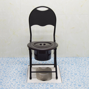 Dropshipping Shopify Stainless Steel Foldable <b>Commode</b> Chair Elderly Pregnant Portable Toilet Seat - Product Image 4