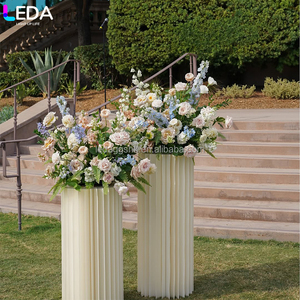 LEDA Ensemble de supports pliables en papier blanc de haute qualité pour la décoration florale de mariage - Product Image 3
