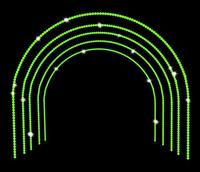 Proyecto de Decoración de Paisajes Navideños para Parques y Calles Comerciales con Luces LED 2D Personalizadas, Resistentes al Agua, con Motivos de Arco
