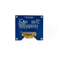 Pantalla OLED GJD de 1.54 Pulgadas, Resolución 128*64, Interfaz I2C, Módulo Controlador SSD1309 con Colores Blanco/Azul, 3V/5V, 4 Pines