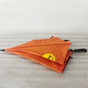Parapluie de golf droit en pongé de haute qualité, <span class=keywords><strong>orange</strong></span>, grande protection UV, avec logo promotionnel imprimé, 30 pouces, <span class=keywords><strong>fibre</strong></span> de verre - Product Image 5