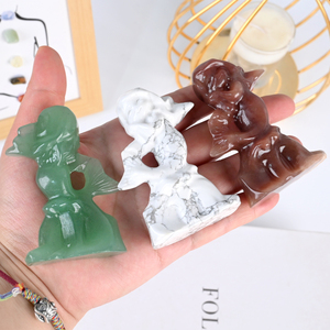 Vente en gros de sculptures en cristal naturel, pierres précieuses polies à la main, figurines et statues pour la décoration de la maison - Product Image 5