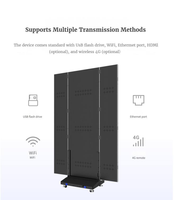 Pantalla LED Plegable Digital P2.5 P2 GOB para Interiores, Doble Cara, Tres Lúmenes, Diodo, Póster Tríptico, con CMS Basado en la Nube, 3 Años de Garantía
