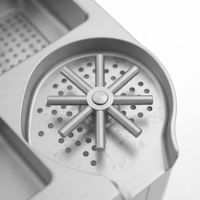 Op maat gemaakte professionele SS304 SS316 barunit met spoelbak, cocktailspoelbak en shaker voor commerciële barstations