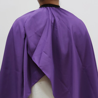Cape de coiffure en taffetas taille adulte, style printemps, avec logo personnalisé pour salons et barbiers – Traitements de coupe, permanente et vapeur