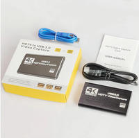 Tarjeta de Captura de Video USB 4K Full HD de Alta Calidad con Audio para Juegos y Transmisión en Vivo - Compatible con Monitor, Micrófono y Reproductor de DVD