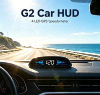 Compteur de vitesse universel intelligent WiiYii G2 Smart Auto HUD avec écran large LED GPS pour voiture, résolution 480x240