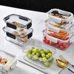 Boîte à lunch <span class=keywords><strong>en</strong></span> <span class=keywords><strong>verre</strong></span> borosilicate haute résistance, compatible micro-ondes, étanche, avec couvercle <span class=keywords><strong>en</strong></span> PP sans BPA, passe au lave-vaisselle, design pliable multifonctionnel - Product Image 1