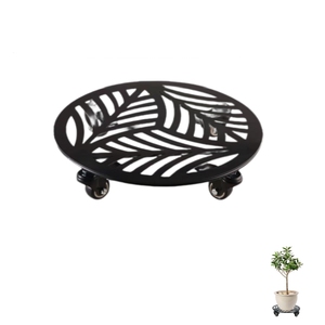 Metal <strong>Plant</strong> Caddy With <strong>Wheels</strong> Heavy-duty Wrought Iron Rolling <strong>Plant</strong> <strong>Stands</strong> With Casters - Product Image 5