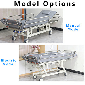 Lit de <span class=keywords><strong>douche</strong></span> médical manuel réglable en hauteur en métal pour patients âgés ou handicapés - Product Image 4