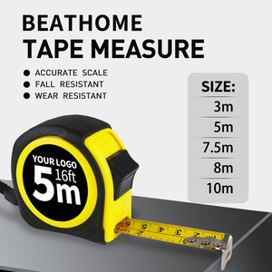 Nouveau Mètre Ruban en Acier Haute Précision de 3m avec Boîtier en Cuir PVC Rond et Plastique ABS, Logo Personnalisable, Système de Mesure Mètre et Métrique - Product Image 1