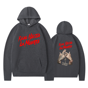High Quality Cotton Fleece Pullover Hoodies Plus Size Men's Letter Printed Pocket Sweatshirts Unisex Winter - Product Image 2