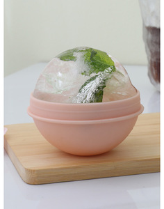 Moule à glaçons rond en silicone sans couture de 2,5 pouces pour la cuisine, facile à utiliser, indispensable pour les boissons fraîches - Product Image 6