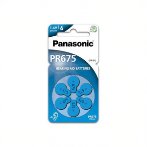Piles pour appareils auditifs PR675 1,4 V Zinc Air, lot de 6 - Product Image 2