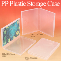 WEISHENG Maßgefertigte Transparente Kunststoffbox A6 Papier-Quittungs-Aufbewahrungsbox Multifunktionsorganizer für Stempel, Bastelmaterial, Gelplatten und Aufkleber