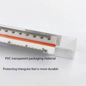 Regla Trigonométrica DF 81 de 30 cm, Regla de Dibujo con Escalas, Plantilla de Cartografía, Regla con Seis Escalas para Diseño de Interiores - Product Image 1
