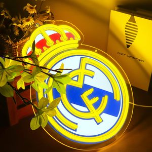 Letreiro <span class=keywords><strong>Neon</strong></span> Esportivo com Logo de Time de Futebol, Decoração de Parede LED USB para Quarto, Caverna do Homem, Presente de Aniversário e Natal para Meninos - Product Image 4