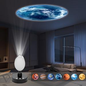 Lámpara Nocturna HD con Luces de Atmósfera de Astronauta 360. Lámpara de ambiente para DJ para interior de coche, luz de mesa para dormitorio, regalo para niños - Product Image 1