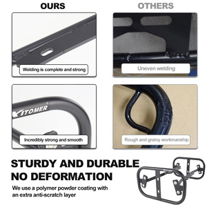 Waximoto Compatible avec Ducati Multistrada <span class=keywords><strong>1260</strong></span> <span class=keywords><strong>Enduro</strong></span> 2019-2021 Porte-bagages en acier pour sacoches latérales, support de fixation - Product Image 6
