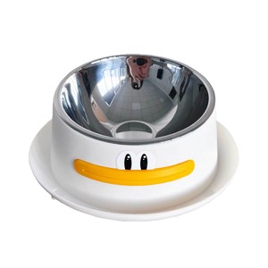 Daoge Duck Bol pour animaux de compagnie en acier inoxydable, détachable, antidérapant, anti-déversement, pour chiens et chats - Product Image 4