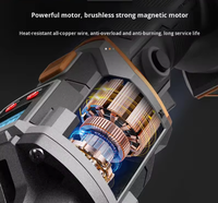 Meuleuse d'angle sans fil sans balais, machine de découpe, de polissage et de meulage portable haute puissance multifonction pour la maison