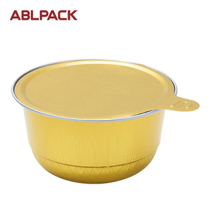 Fast Food Packaging Foodfood ABL 150ML/5oz Restaurant Takeout Container Aluminum Foil Plate Fast Food Packaging Aluminium Food Packaging Table Tray