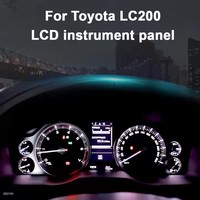 Cluster Digital 12.3 inci untuk Toyota LC200 2008-2020 mobil Odometer Panel instrumen pengukur kecepatan pemutar Multimedia LCD
