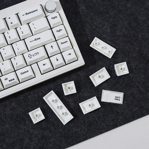 คีย์บอร์ดโปรไฟล์เชอร์รี่สีขาว/ดำ jp/ US/Thai/keycaps 129สำหรับ MX สวิตช์แป้นพิมพ์กลไก - Product Image 4