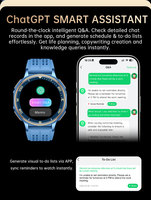 Reloj Inteligente con Pantalla AMOLED y Caja Metálica, GPS, Mapa Offline, Navegación, Llamadas, Asistente de Voz IA, Monitoreo de Salud, Seguimiento de Sueño y Actividad Física