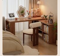Meuble de bureau en bois moderne et simple, avec rangement, assemblé, écologique, durable et multifonctionnel, pour la maison et le bureau (vente en gros)