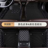 2022 tapis de sol de voiture de conception en cuir de tapis personnalisés 5D imperméables pour Camry Bmw Diamond tapis de