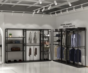 Yihe MJ32 personalizado 120*50*220cm multifuncional plegable <span class=keywords><strong>de</strong></span> acero estante <span class=keywords><strong>de</strong></span> pie tienda <span class=keywords><strong>de</strong></span> <span class=keywords><strong>ropa</strong></span> decoración estantes <span class=keywords><strong>de</strong></span> exhibición - Product Image 1