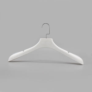 滑り止め服ハンガー大人用強い布カスタムロゴスーツプラスチックハンガーワードローブ用金属フック付き - Product Image 3