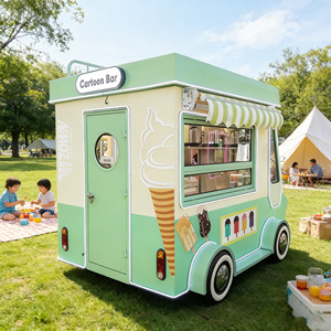 Camion de nourriture électrique multifonctionnel, chariot de vente ambulante avec grill - Product Image 1