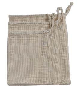 Imple-bolsas ecológicas de malla de algodón, lavables y reutilizables para verduras y frutas - Product Image 1