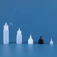 Flacon de 10 ml en PE pour huile corporelle, avec applicateur en forme de stylo à embout pointu et bouchon à vis