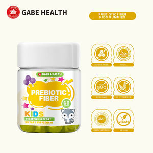 Gomitas de Fibra Prebiótica para Niños, 60 Unidades, para Apoyar la Salud Digestiva, Sin Azúcar, Sin OMG, Halal, Veganas, Fabricante OEM ODM, Venta al Por Mayor - Product Image 3