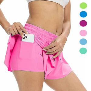 Venta al por mayor personalizado 2XL Activewear Rosa vestido de <span class=keywords><strong>tenis</strong></span> de las mujeres con pantalones cortos de secado rápido - Product Image 1