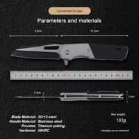 Couteau de survie pliable d'extérieur en acier 3Cr13 personnalisé Hongrui, couteau de poche pour le camping et la chasse avec manche en G10+acier