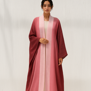 Leduo Customized New Minimalist Premium Breathable Modest Floor Length <b>Dress</b> <b>Loose</b>-<b>fitting</b> style Abaya for Muslim - Product Image 1