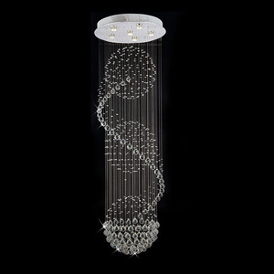 Venda quente Luxo Moderno Enchanting Fixture Espiral Três Esfera Raindrop Dazzling K9 Espumante Cristal Teto Lustre Iluminação - Product Image 3